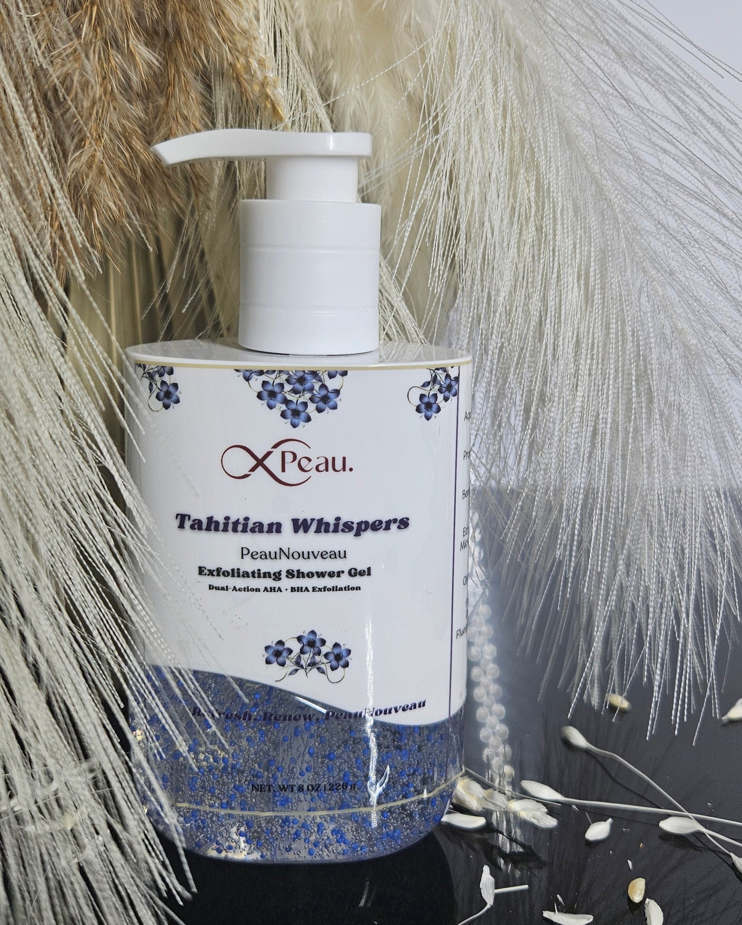 Tahitian Whispers Dual-Action AHA + BHA Exfoliating Shower Gel