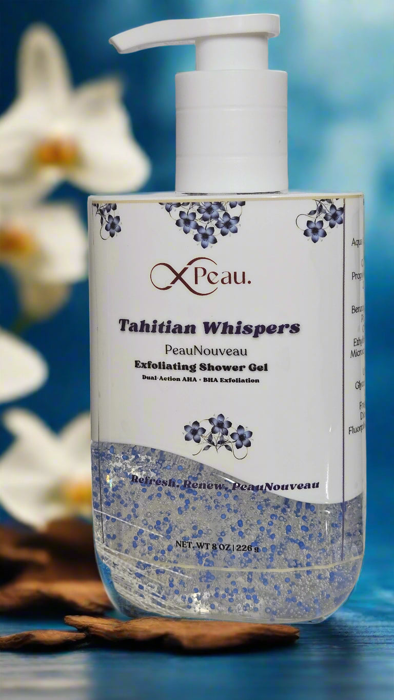 Tahitian Whispers Dual-Action AHA + BHA Exfoliating Shower Gel